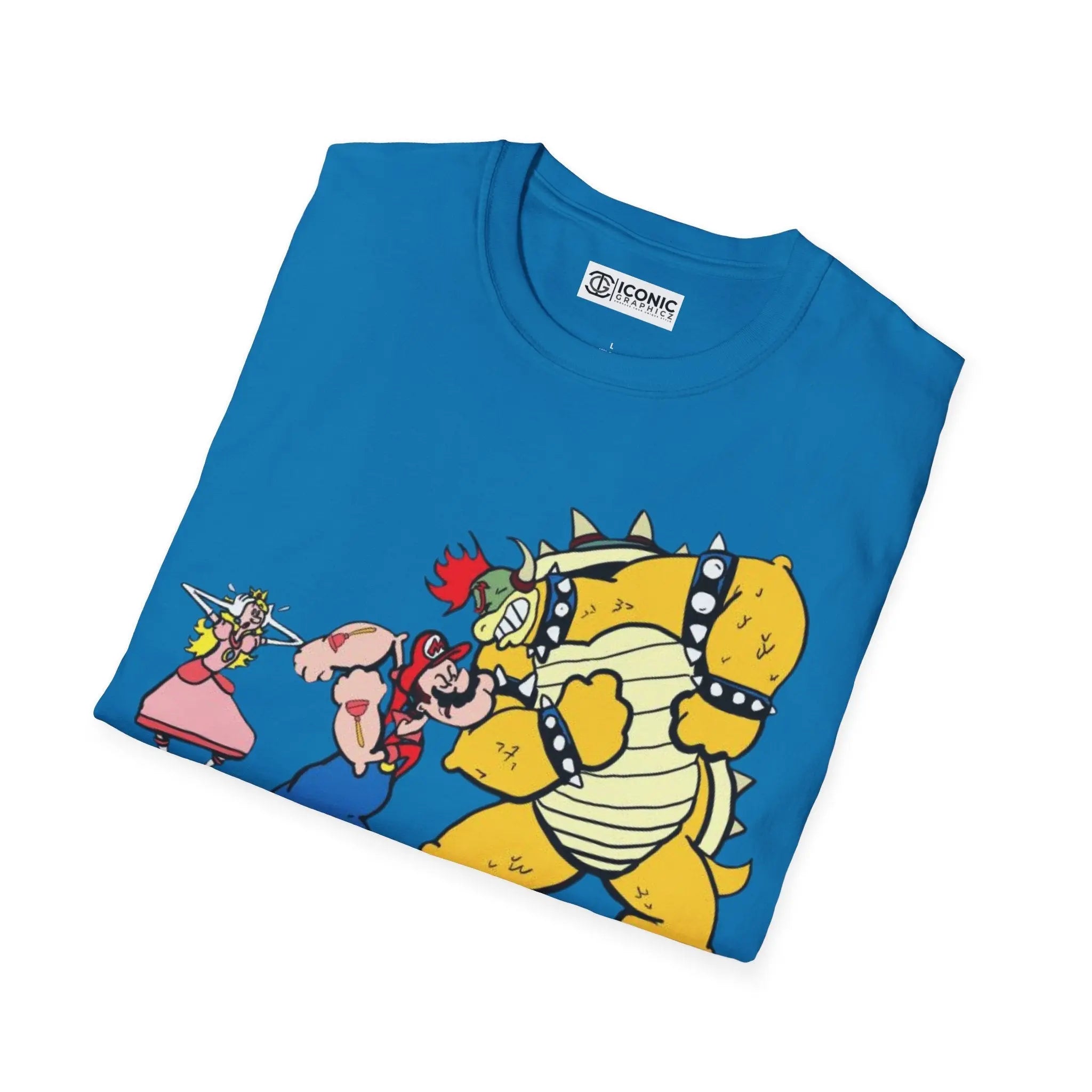 Super Mario and popeye parody T-Shirt Printify