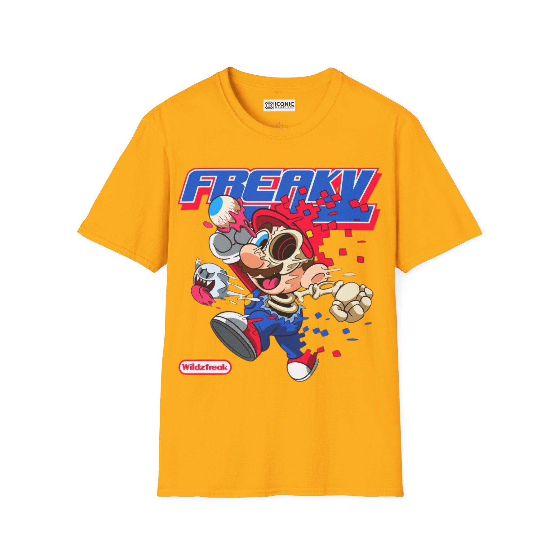 Super Mario T-Shirt - IGZ Clothing  - Mario Unisex Softstyle T-Shirt Best Price 26 at IGZ Clothing 