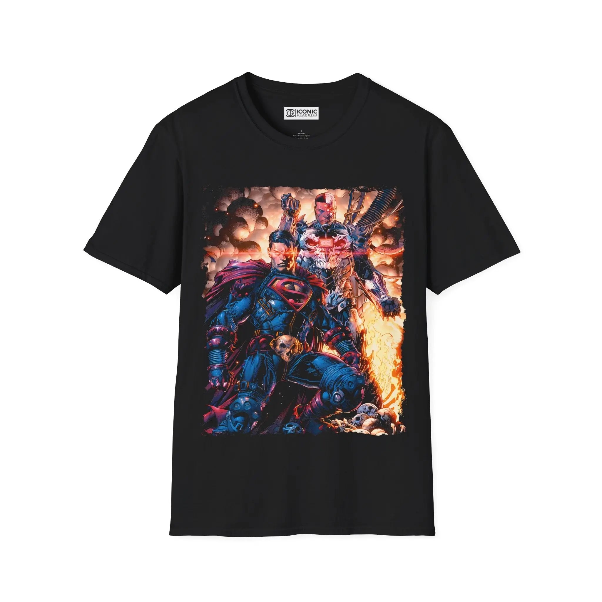Superhero x Cyborg T-Shirt Printify