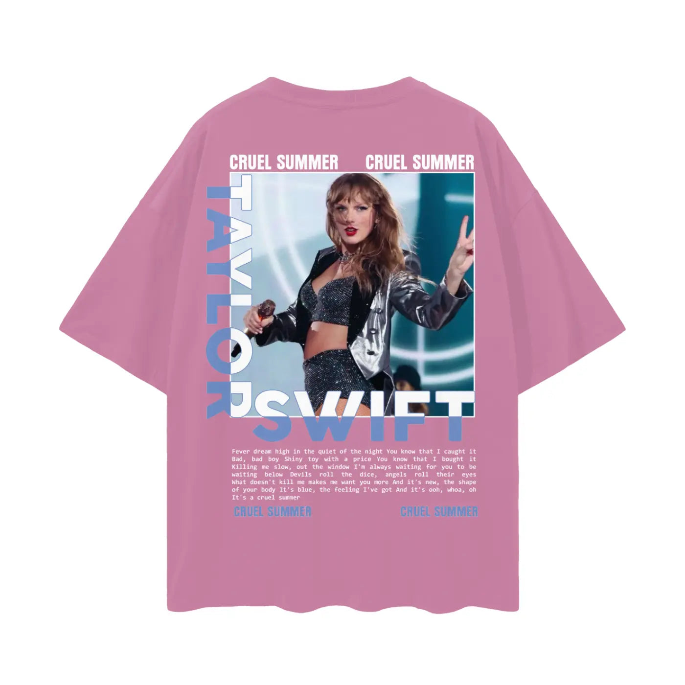 TAYLOR SWIFT Oversize Deep Drop Shoulder Tee ODMPOD
