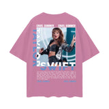 TAYLOR SWIFT Oversize Deep Drop Shoulder Tee ODMPOD