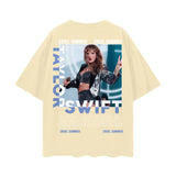 TAYLOR SWIFT Oversize Deep Drop Shoulder Tee ODMPOD