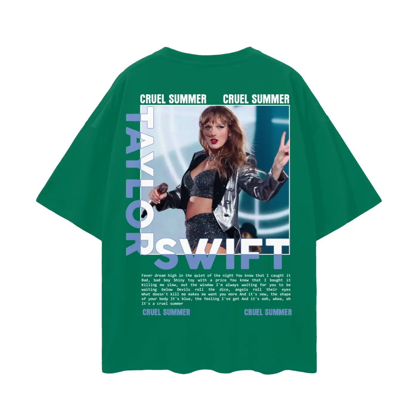 TAYLOR SWIFT Oversize Deep Drop Shoulder Tee ODMPOD