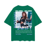 TAYLOR SWIFT Oversize Deep Drop Shoulder Tee ODMPOD