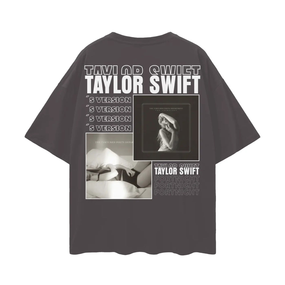 TAYLOR SWIFT Oversize Deep Drop Shoulder Tee ODMPOD