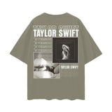 TAYLOR SWIFT Oversize Deep Drop Shoulder Tee ODMPOD