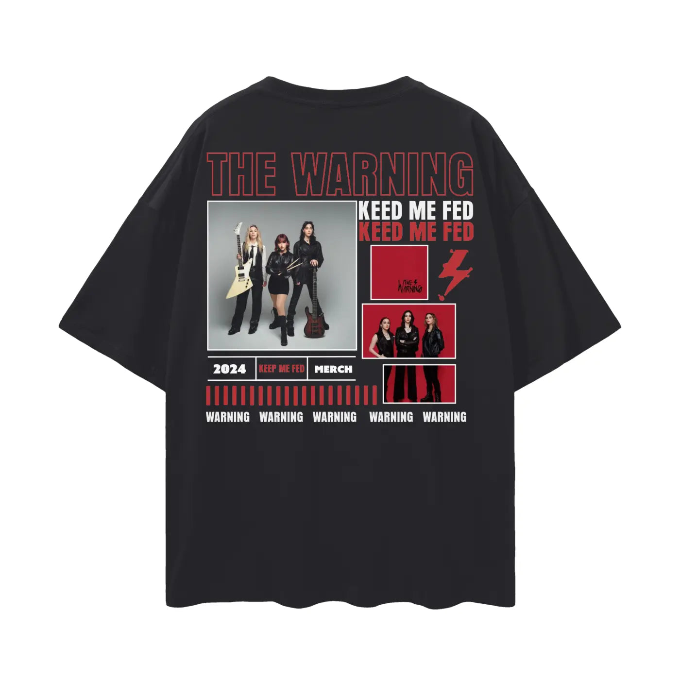 THE WARNING Oversize Deep Drop Shoulder Tee ODMPOD