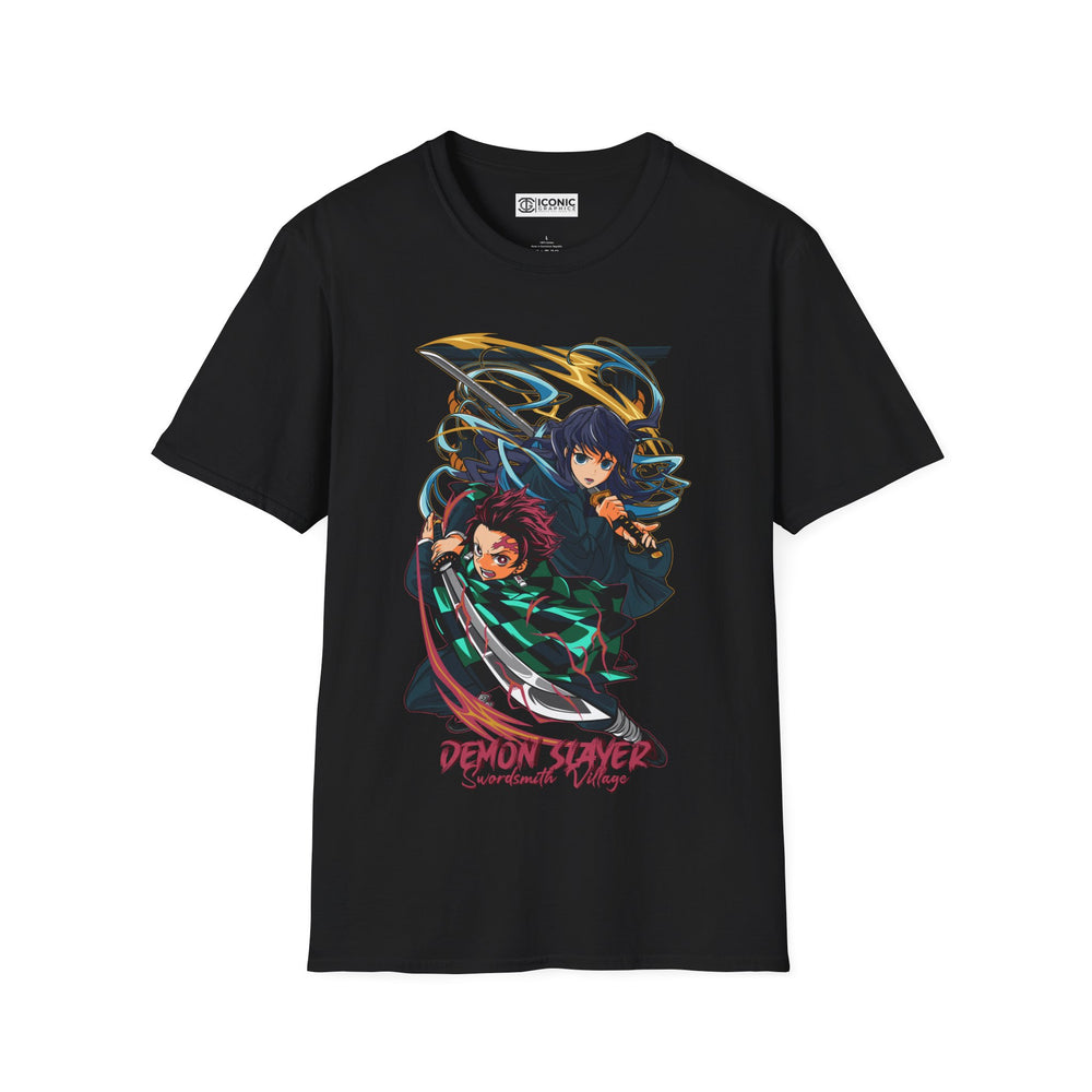 Tanjiro and Muichiro Demon Slayer T-Shirt - IGZ Clothing  - Tanjiro and Muichiro Unisex Softstyle T-Shirt Best Price 26 at IGZ Clothing 
