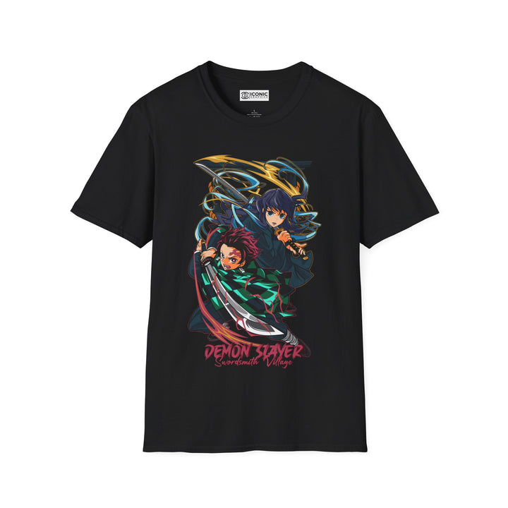 Tanjiro and Muichiro Demon Slayer T-Shirt - IGZ Clothing  - Tanjiro and Muichiro Unisex Softstyle T-Shirt Best Price 26 at IGZ Clothing 
