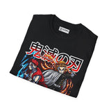 Tanjiro and Rengoku Demon Slayer T-Shirt - IGZ Clothing  - Tanjiro and Rengoku Unisex Softstyle T-Shirt Best Price 26 at IGZ Clothing 
