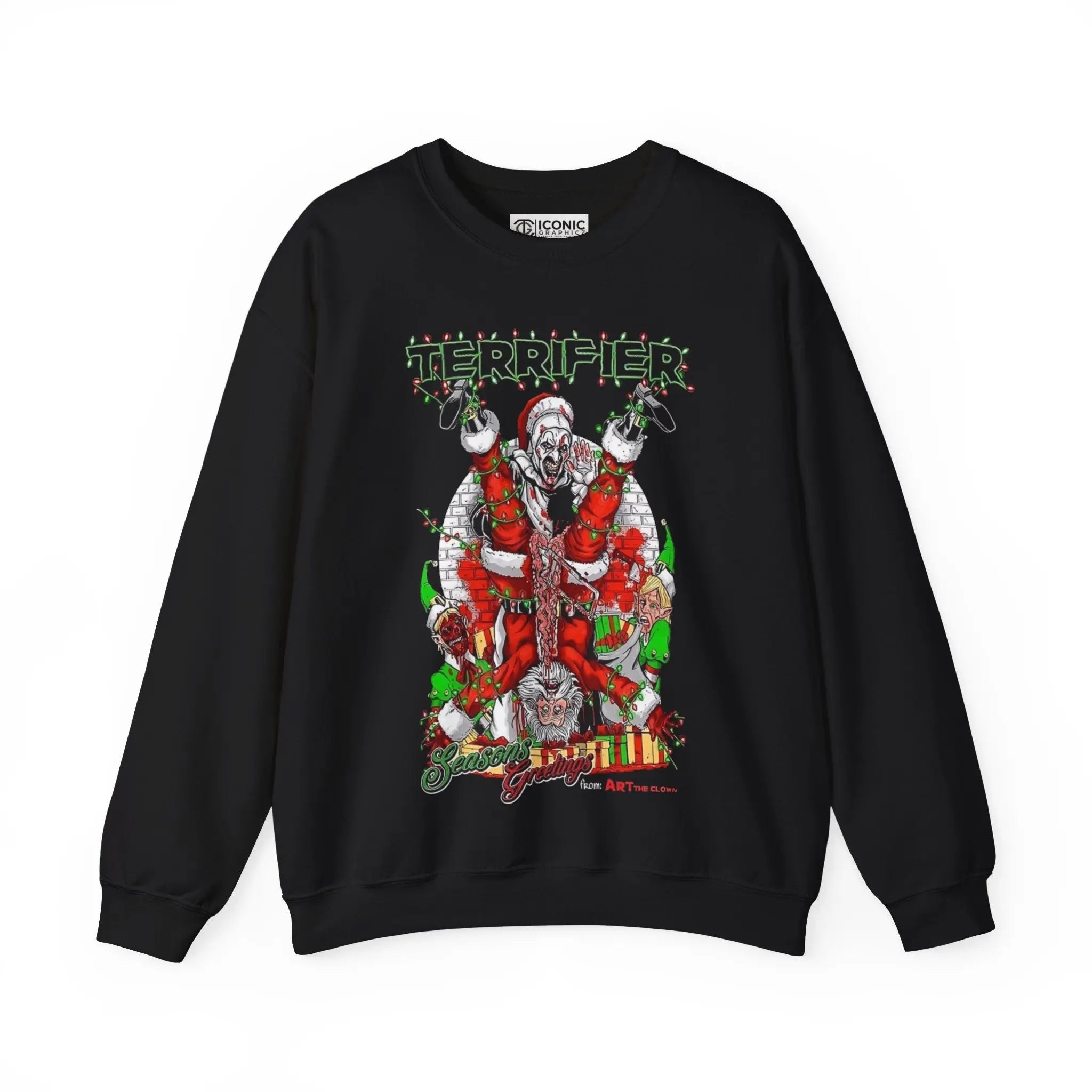 Terrifier 3 Heavy Blend Crewneck Sweatshirt Printify