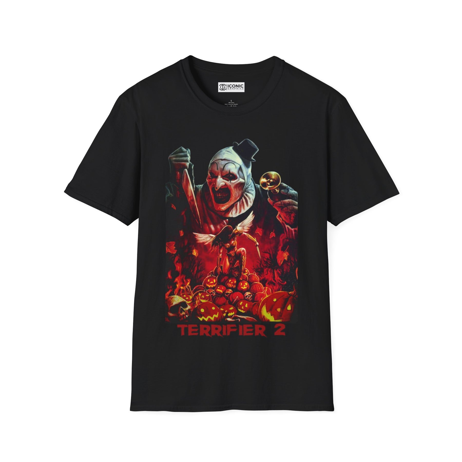 Terrifiers T-Shirt - IGZ Clothing  - Terrifier Unisex Softstyle T-Shirt Best Price 26 at IGZ Clothing 