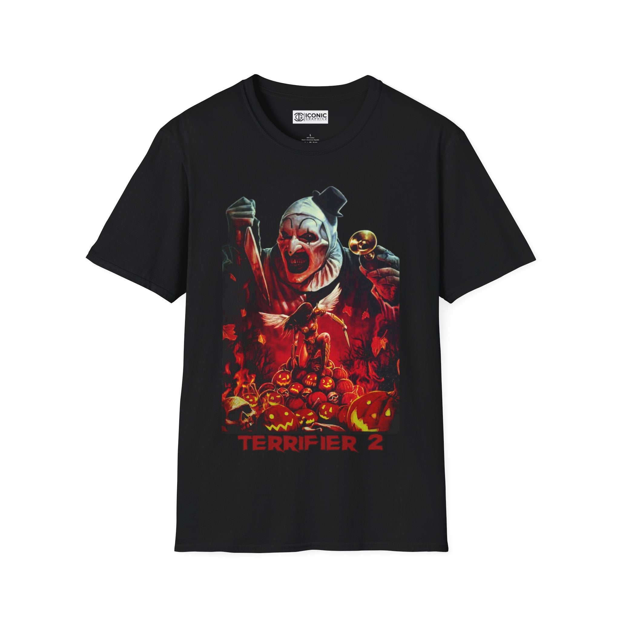 Terrifiers T-Shirt - IGZ Clothing  - Terrifier Unisex Softstyle T-Shirt Best Price 26 at IGZ Clothing 