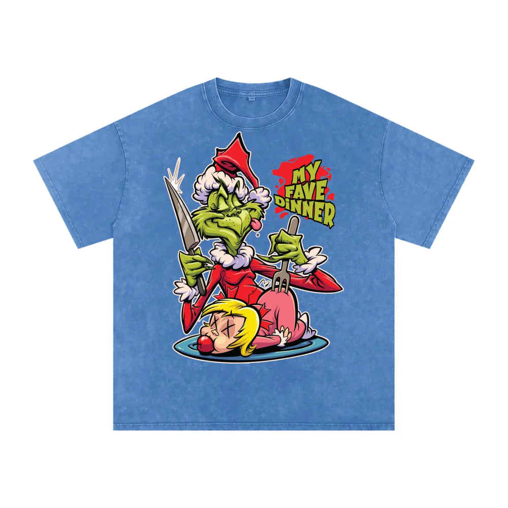 The Grintch Acid Wash Oversize T-Shirt - 250 GSM ODMPOD