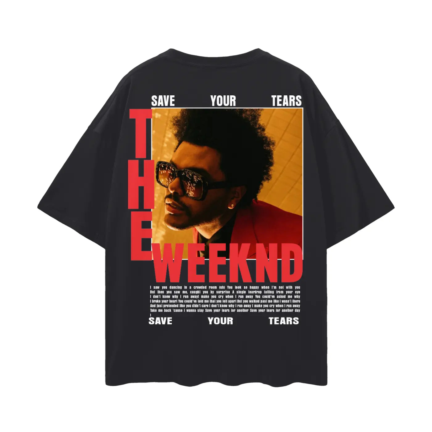 The weeknd Oversize Deep Drop Shoulder Tee ODMPOD