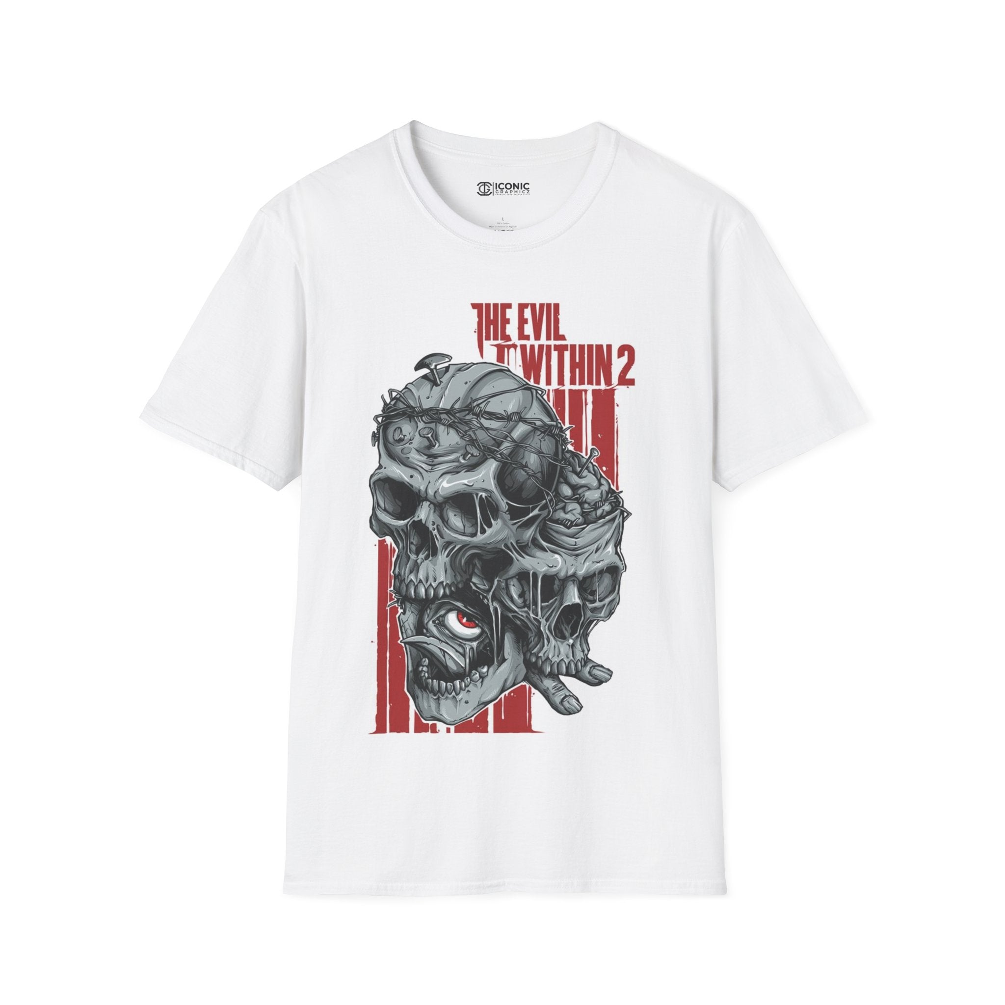 The Evil Within 2 T-Shirt - IGZ Clothing  - The Evil Within 2 Unisex Softstyle T-Shirt Best Price 26 at IGZ Clothing 