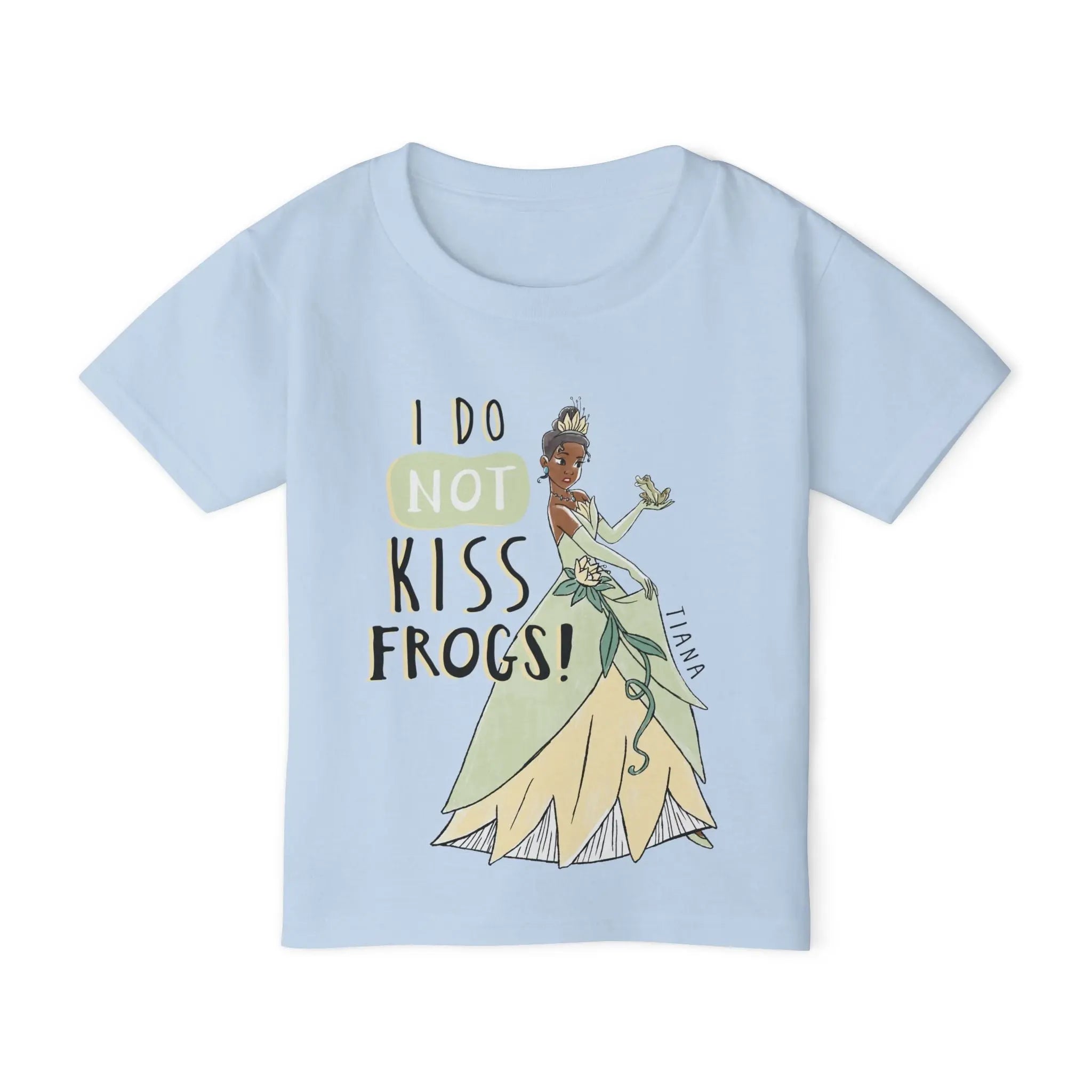 Tiana Toddler T-Shirt - 'I Do Not Kiss Frogs!' - Fun Princess Design Printify