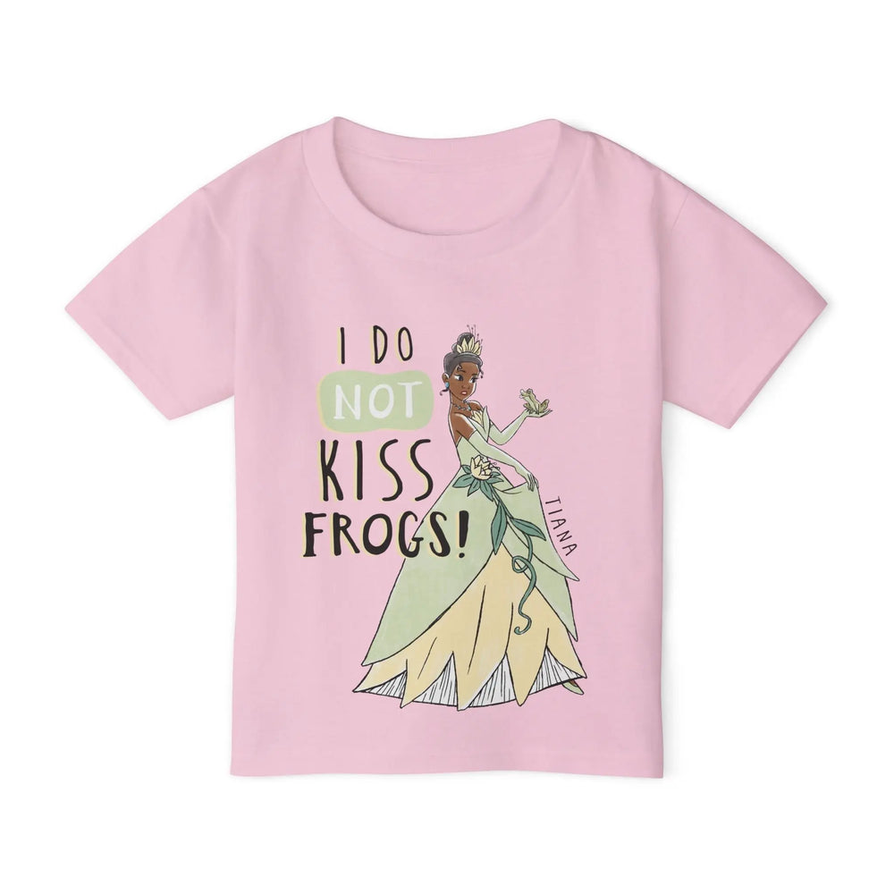 Tiana Toddler T-Shirt - 'I Do Not Kiss Frogs!' - Fun Princess Design Printify