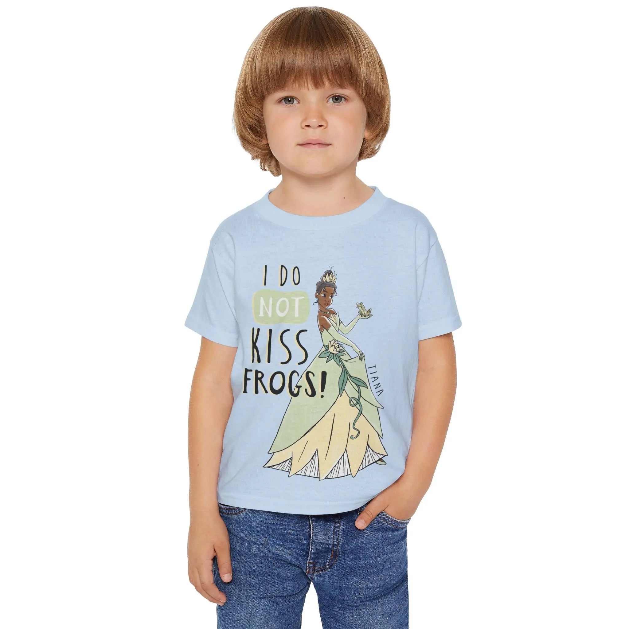 Tiana Toddler T-Shirt - 'I Do Not Kiss Frogs!' - Fun Princess Design Printify