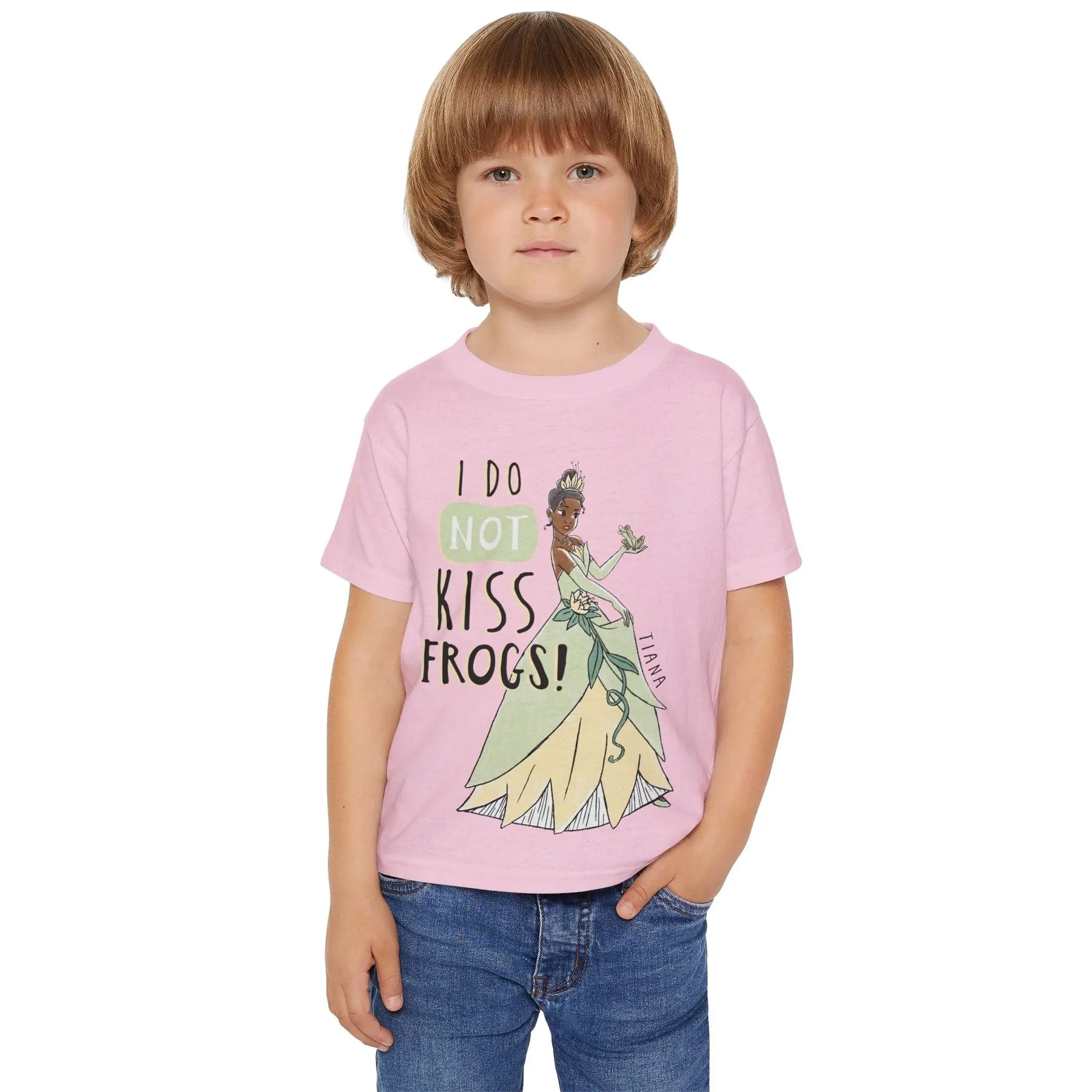 Tiana Toddler T-Shirt - 'I Do Not Kiss Frogs!' - Fun Princess Design Printify