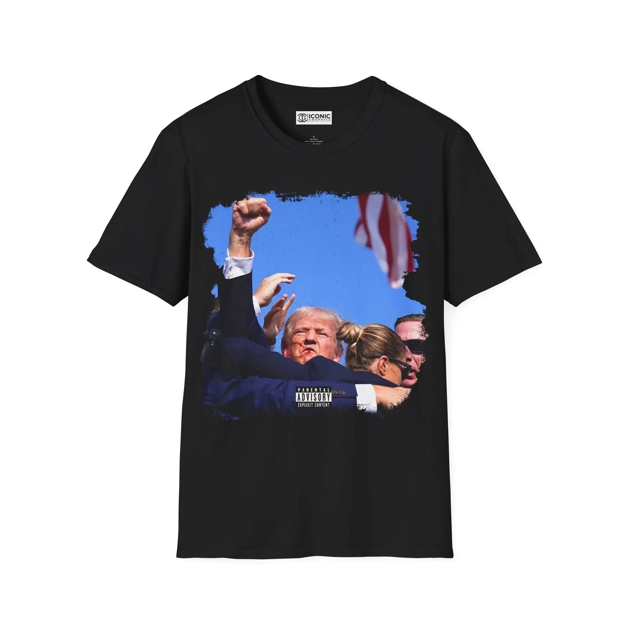 Trump Assassination power fist T-Shirt Printify