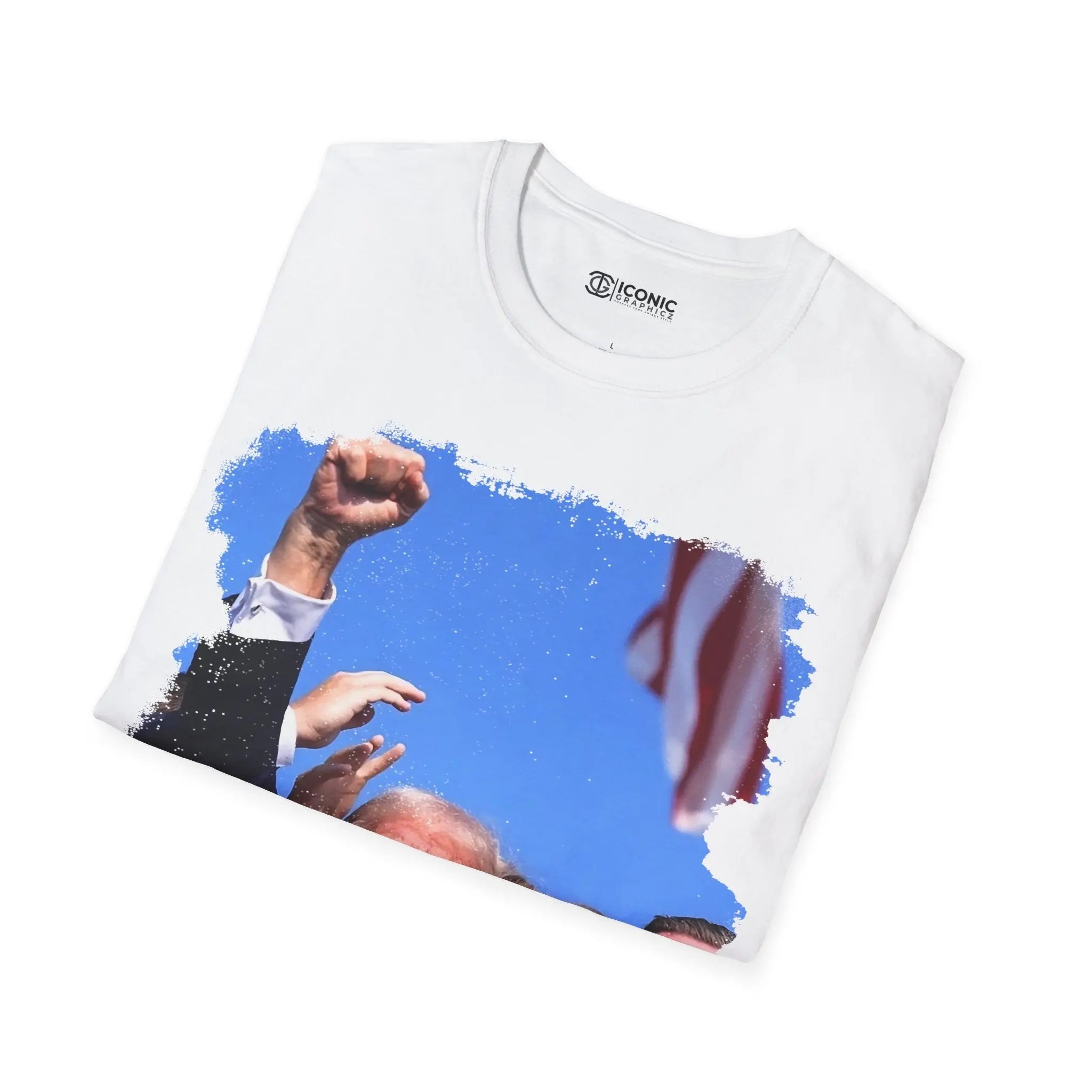 Trump Assassination power fist T-Shirt Printify