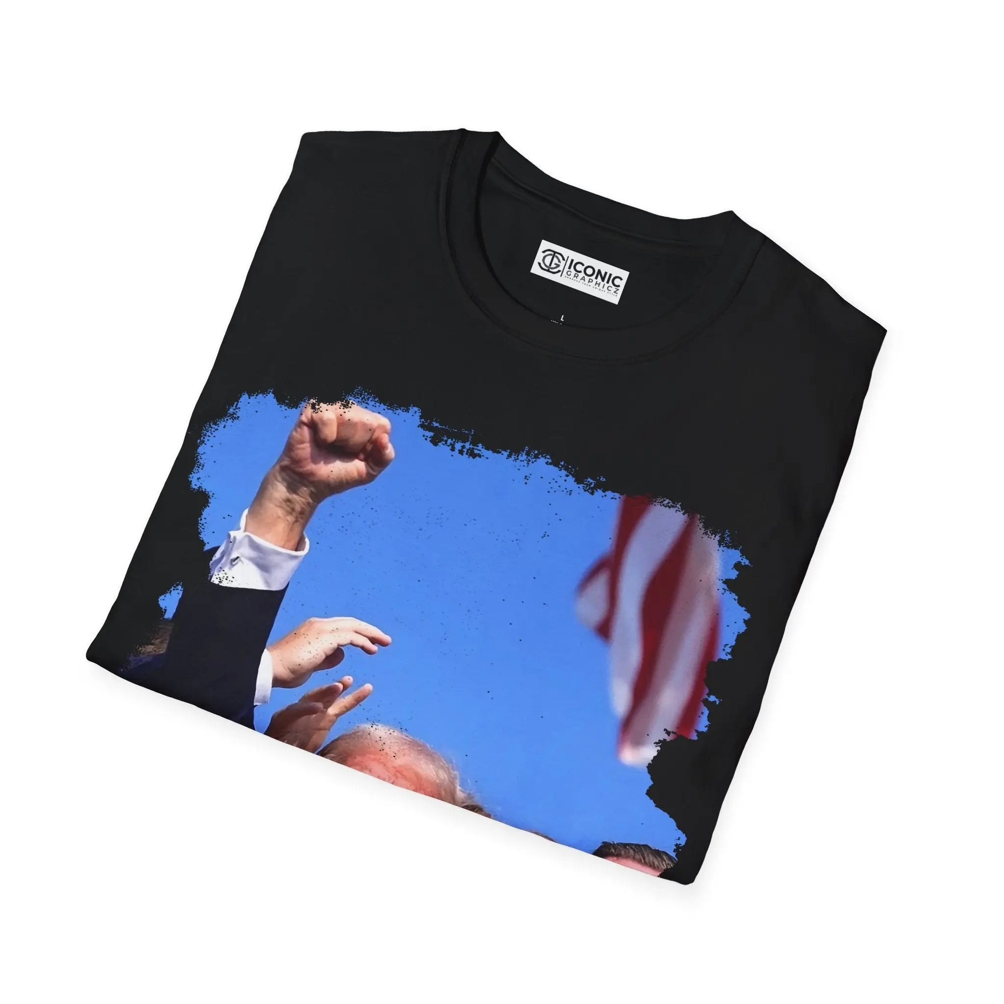 Trump Assassination power fist T-Shirt Printify