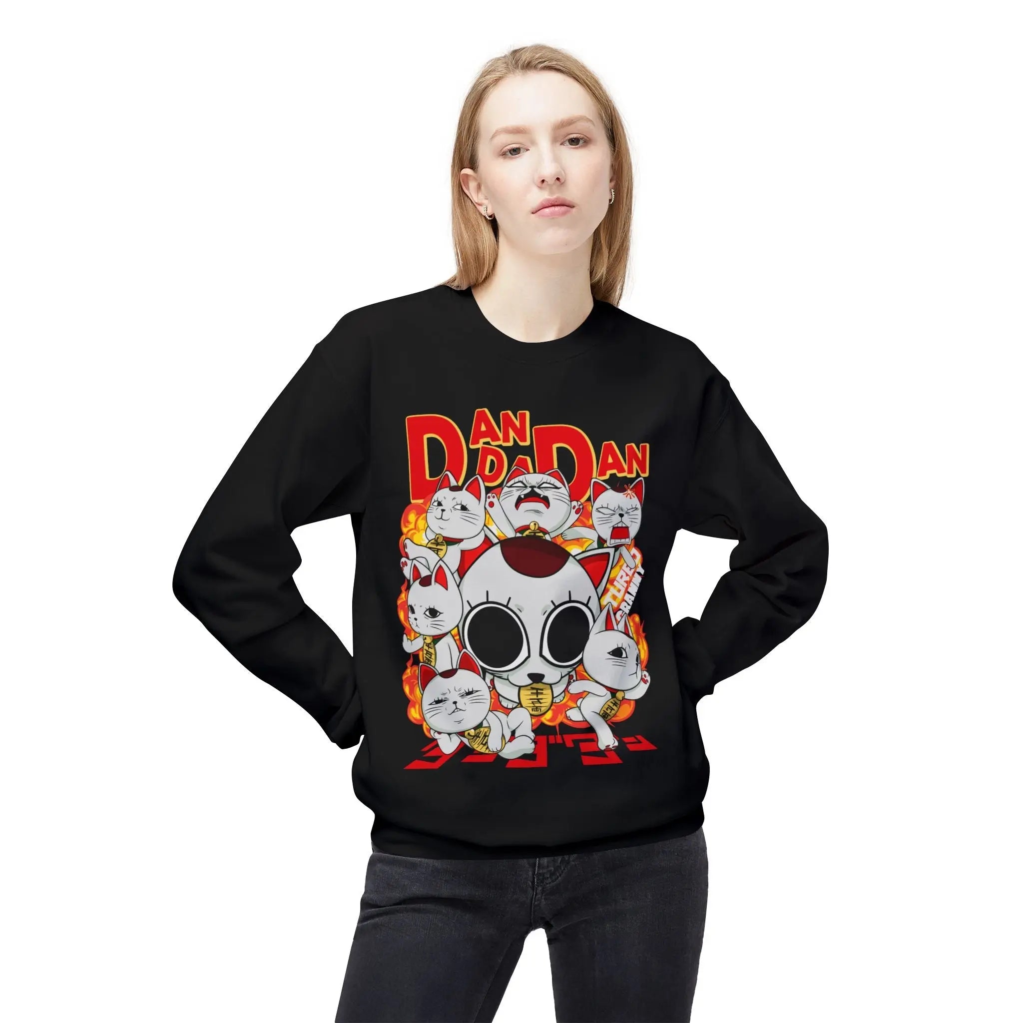 Turbo Granny Dandadan Fleece Sweatshirt Printify
