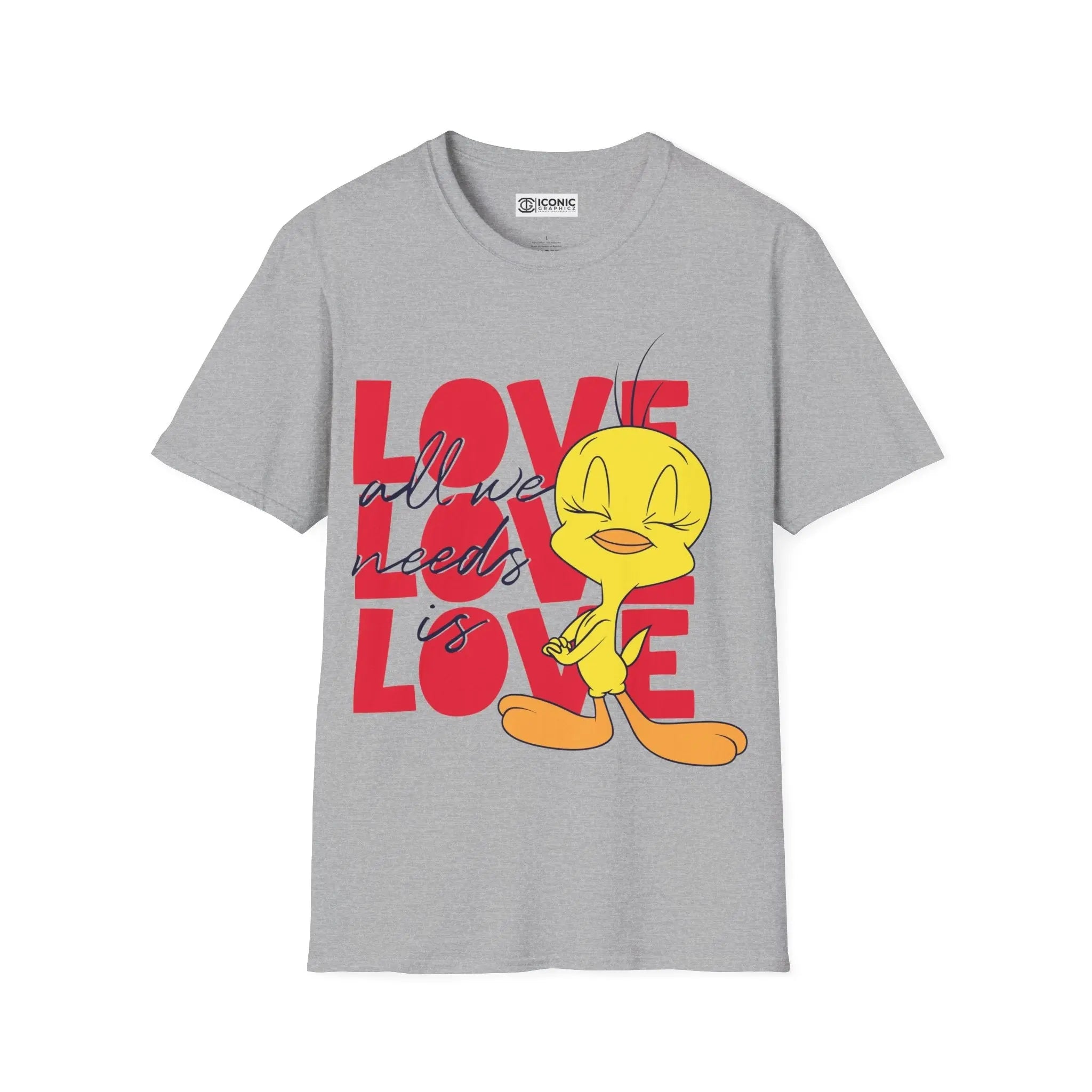 Tweety Looney Toons T-Shirt - Cute Cartoon Design Printify