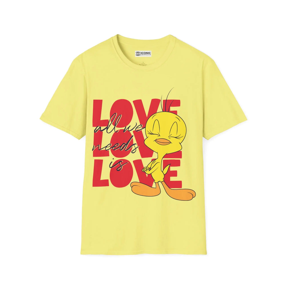Tweety Looney Toons T-Shirt - Cute Cartoon Design Printify