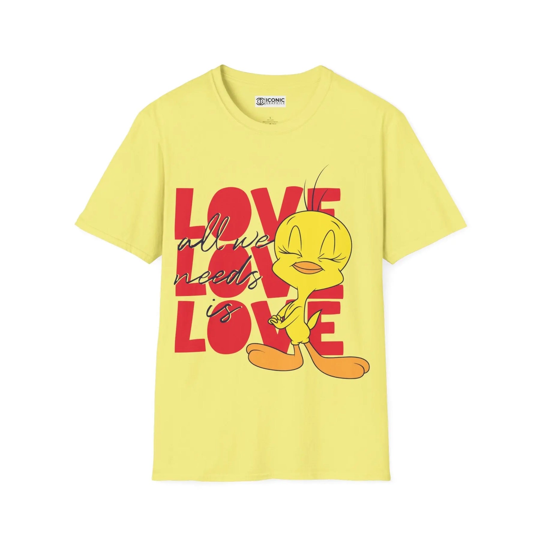 Tweety Looney Toons T-Shirt - Cute Cartoon Design Printify