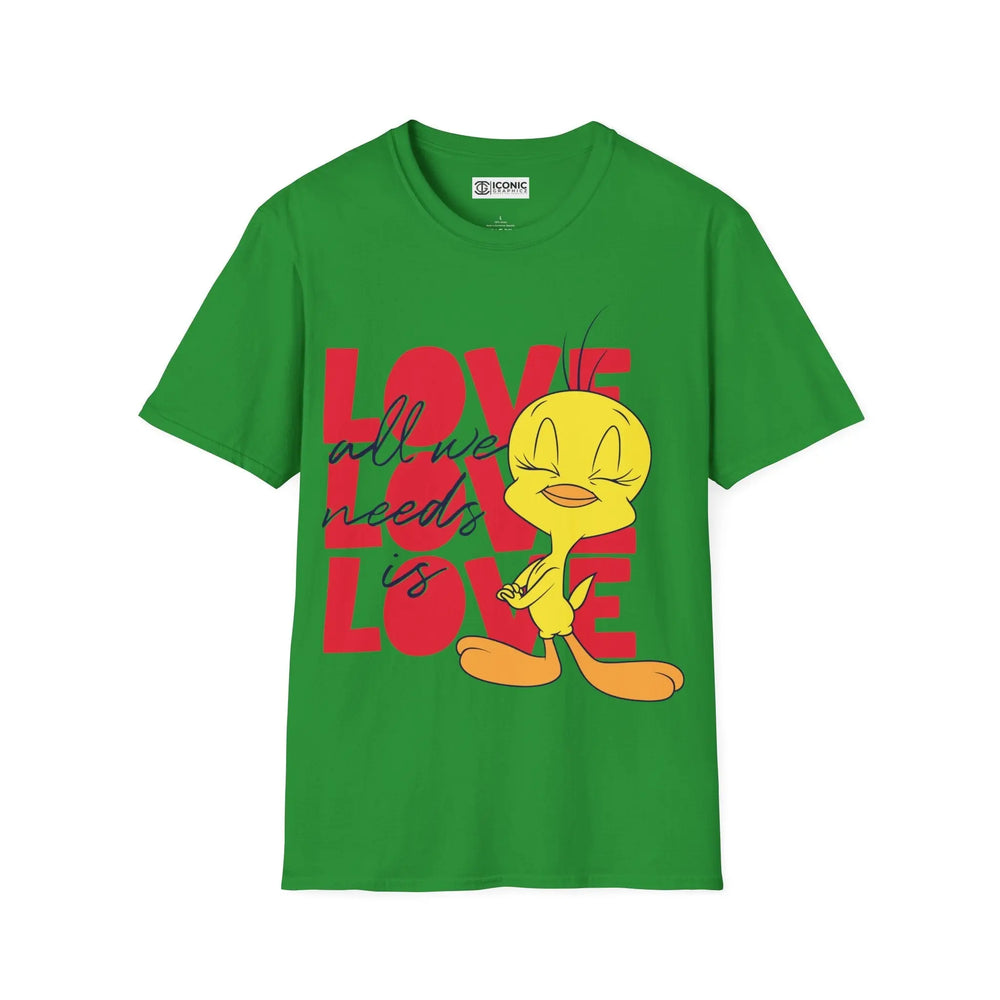 Tweety Looney Toons T-Shirt - Cute Cartoon Design Printify
