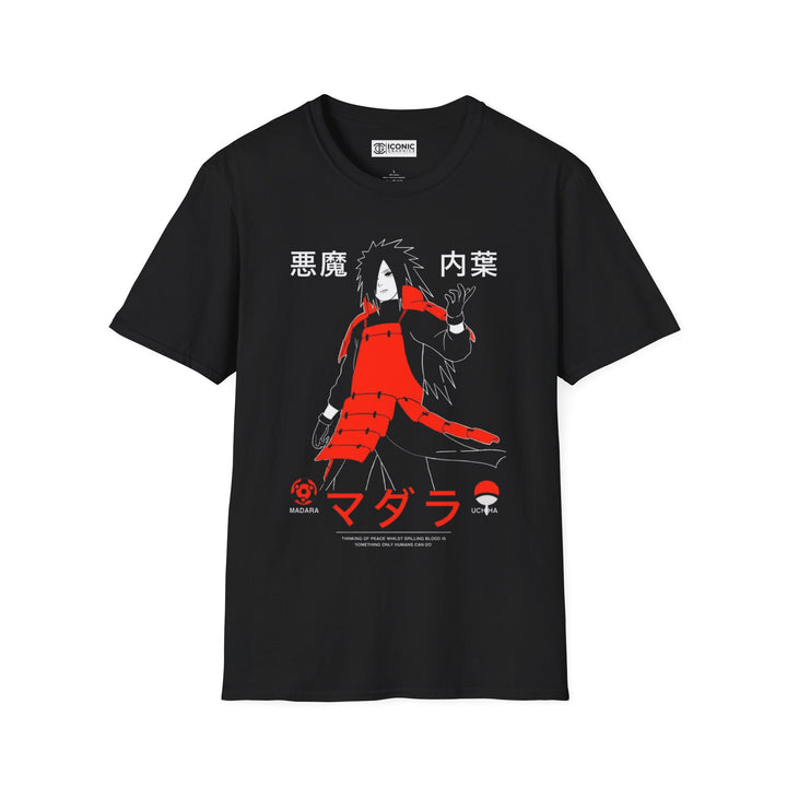 Uchiha Madara Naruto T-Shirt - IGZ Clothing  - Madara Unisex Softstyle T-Shirt Best Price 26 at IGZ Clothing 