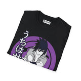 Uchiha Sasuke Naruto T-Shirt - IGZ Clothing  - Uchiha Sasuke Unisex Softstyle T-Shirt Best Price 26 at IGZ Clothing 