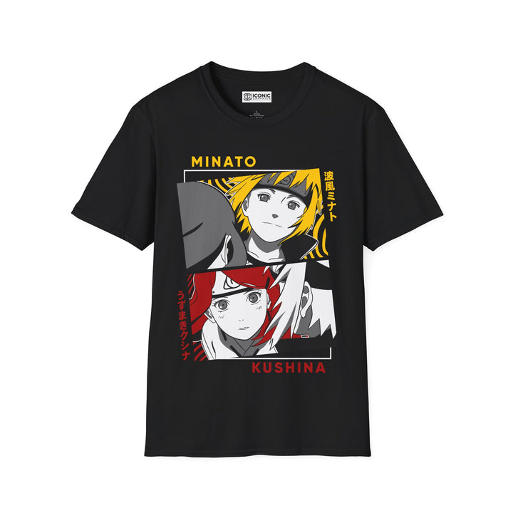 Uzumaki Minato and Kushina Naruto T-Shirt - IGZ Clothing  - Uzumaki Minato and Kushina Unisex Softstyle T-Shirt Best Price 26 at IGZ Clothing 