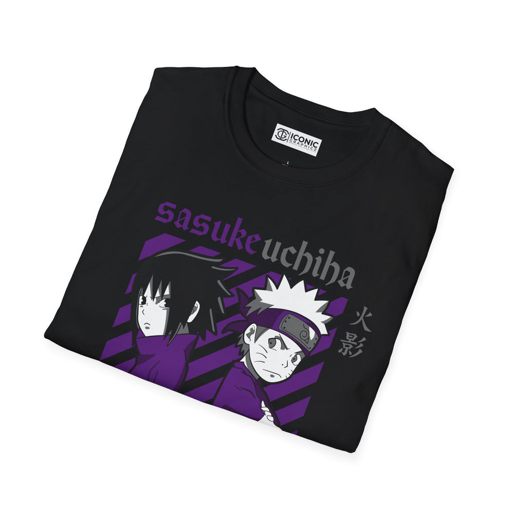 Uzumaki Naruto and Sasuke T-Shirt - IGZ Clothing  - Uzumaki Naruto and Sasuke Unisex Softstyle T-Shirt Best Price 26 at IGZ Clothing 
