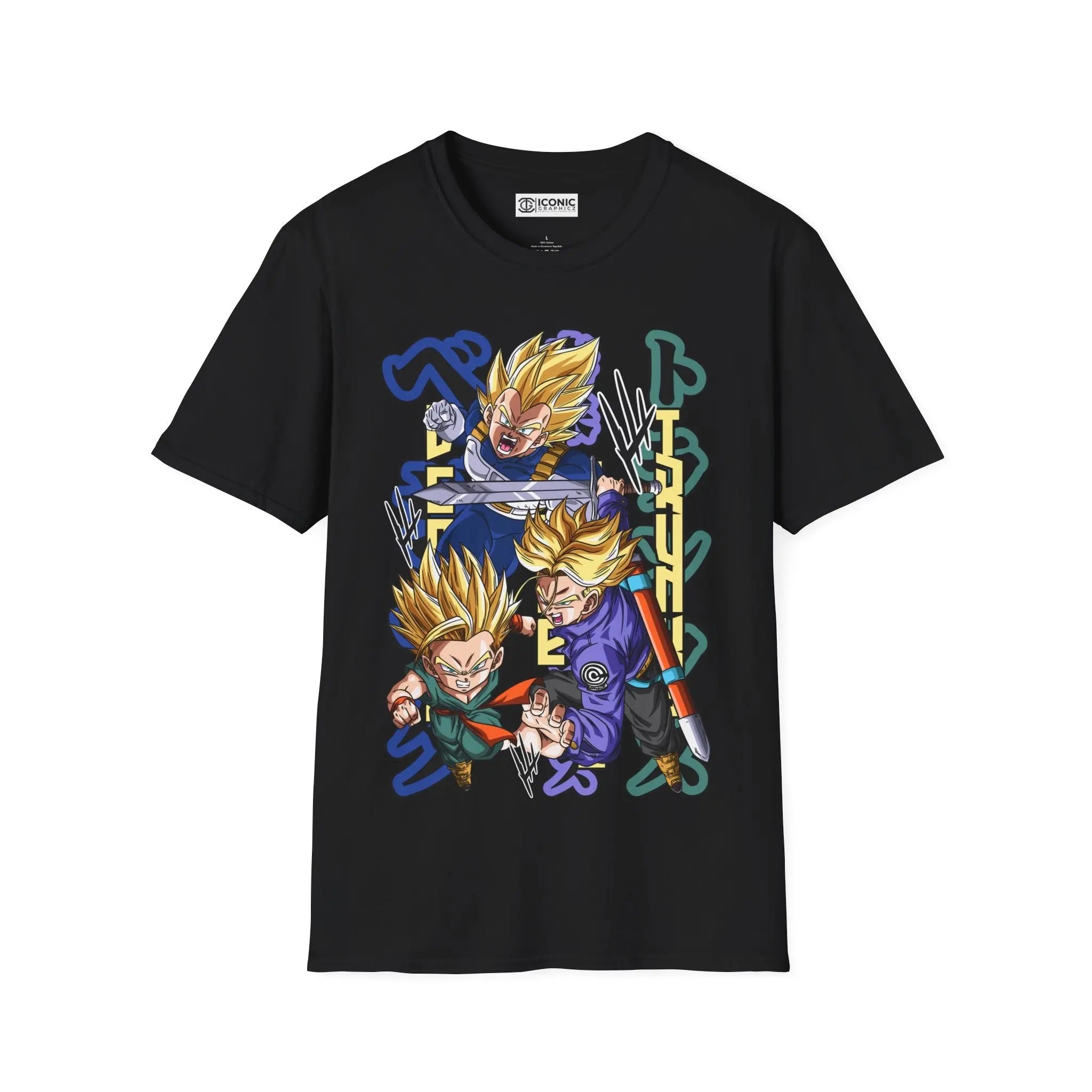 Vegeta x Trunks Dragonball T-Shirt Printify