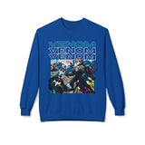 Venom Graphic Fleece Crewneck Sweatshirt Printify