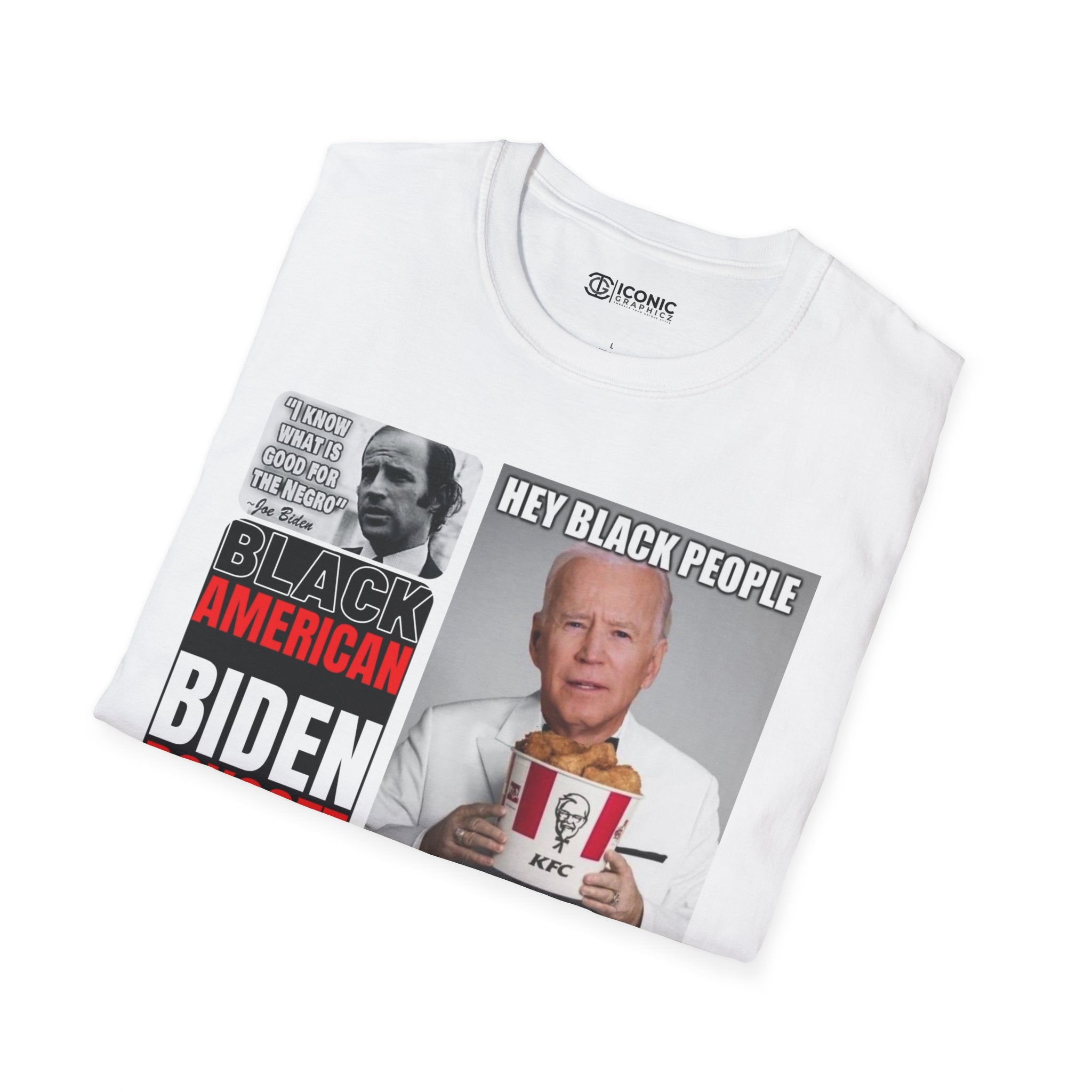 You aint black Unisex Softstyle T-Shirt - IGZ Clothing  - Boycott Biden Unisex Softstyle T-Shirt Best Price 26 at IGZ Clothing 