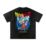 Z fighters Dragonball Acid Wash Oversize T-Shirt ODMPOD