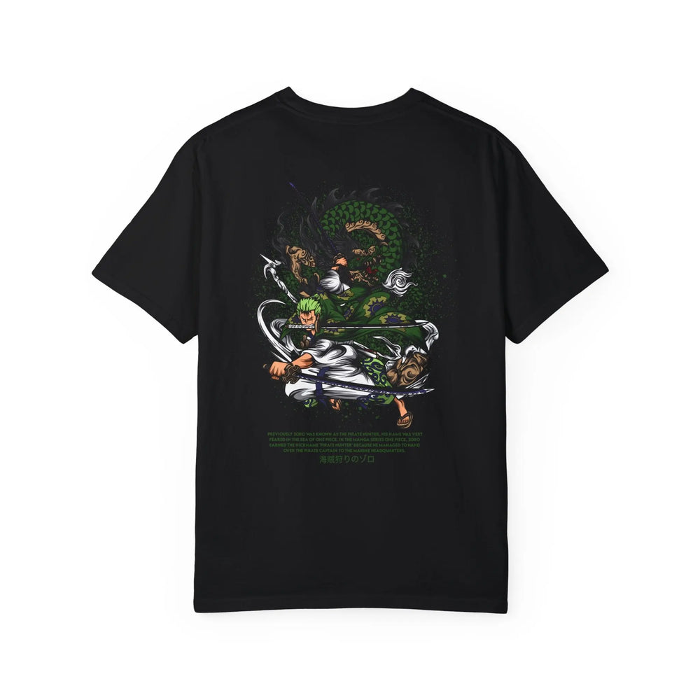 Zoro One Piece Garment-Dyed T-shirt Printify
