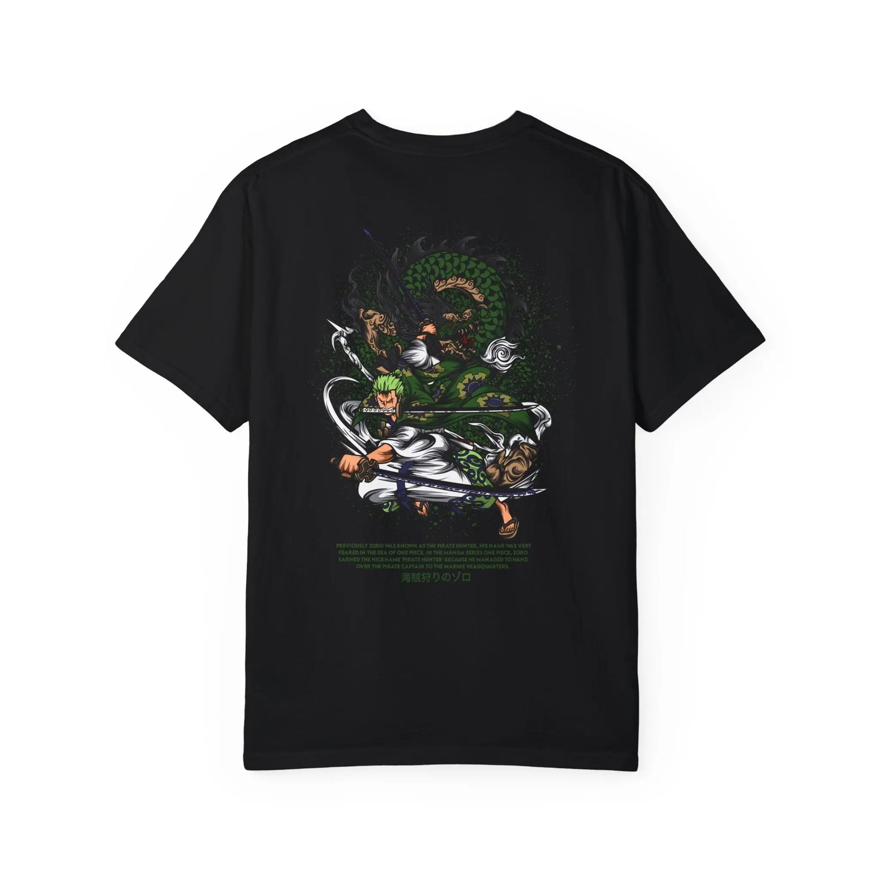 Zoro One Piece Garment-Dyed T-shirt Printify