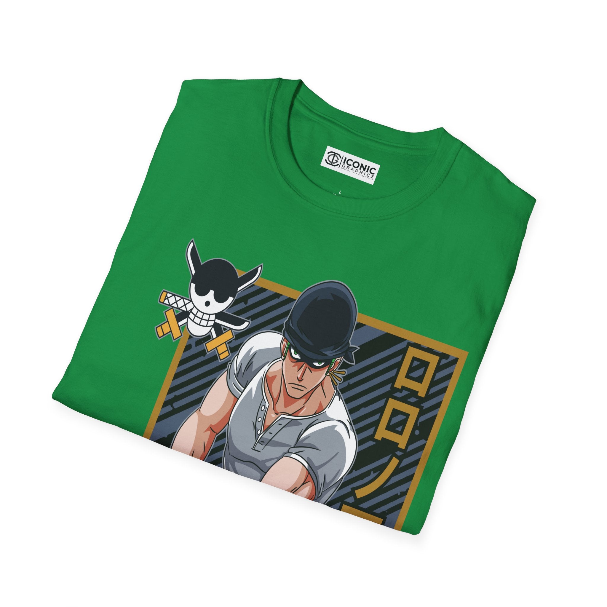 Zoro One Piece T-Shirt - IGZ Clothing  - Zoro Unisex Softstyle T-Shirt Best Price 26 at IGZ Clothing 