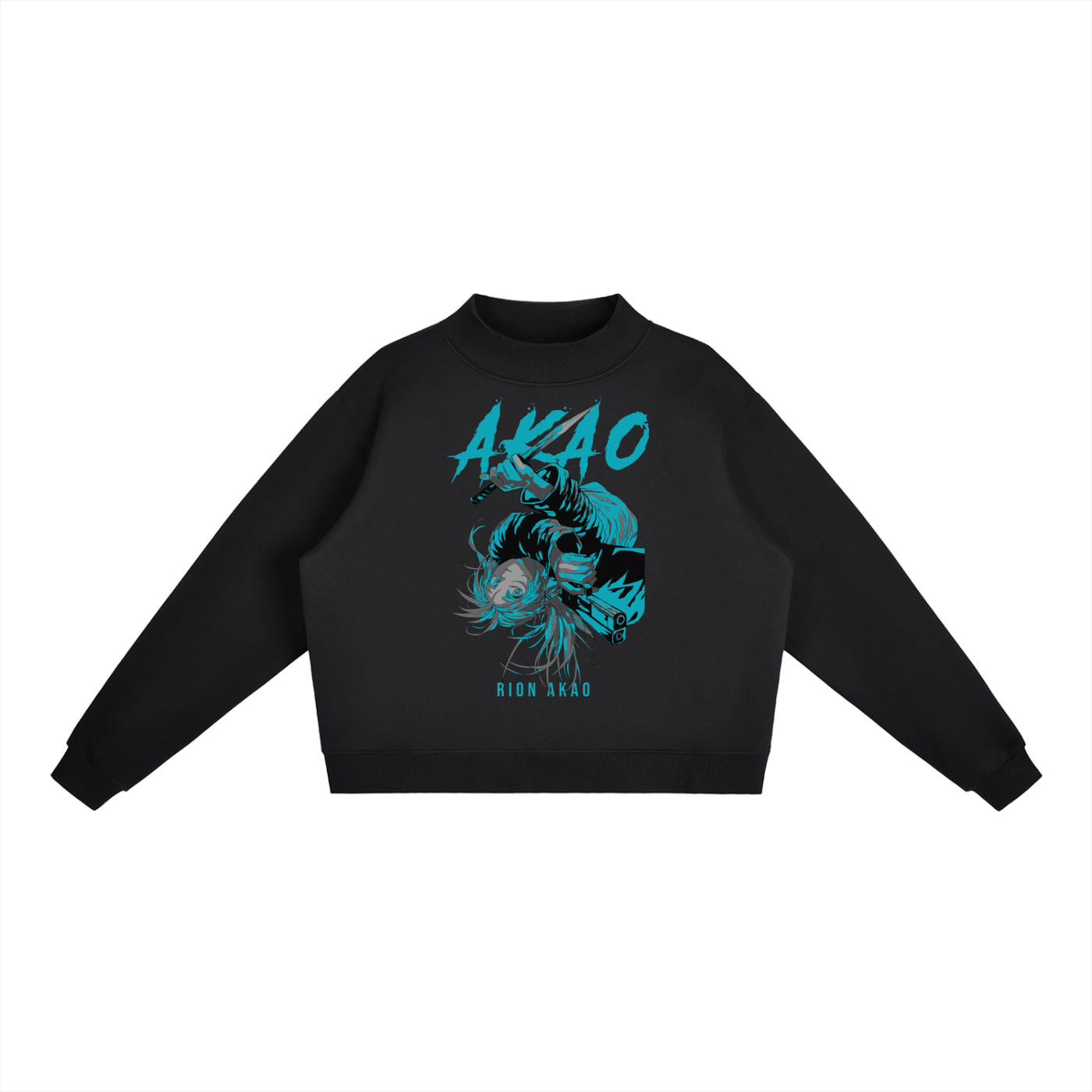 Akao Sakamoto Days Essential Fleece Mid-Neck Crew Sweatshirt