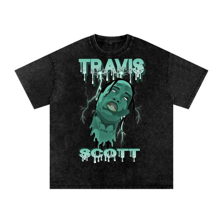 Travis Scott Acid Wash Oversize T-Shirt