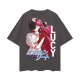 Lucy Elfen Lied Oversize Deep Drop Shoulder Tee
