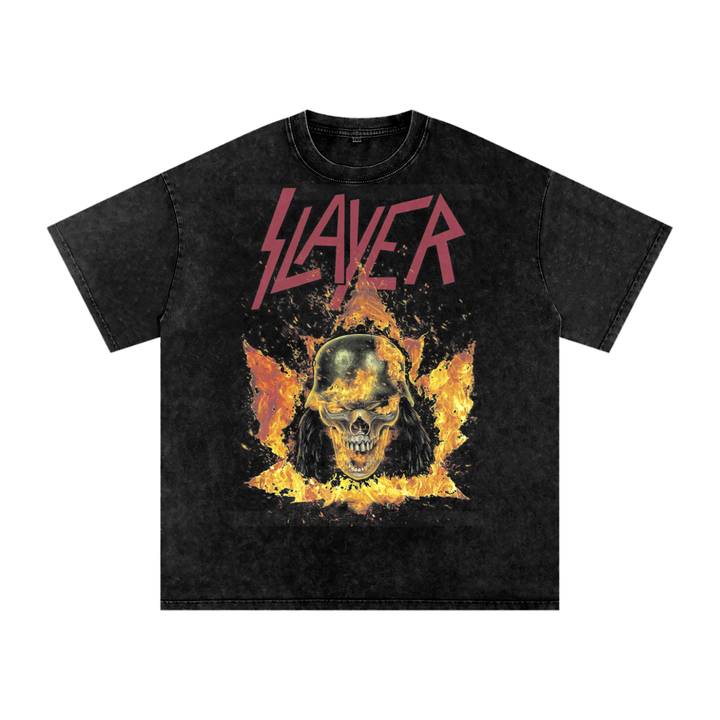 Slayer Acid Wash Oversize T-Shirt
