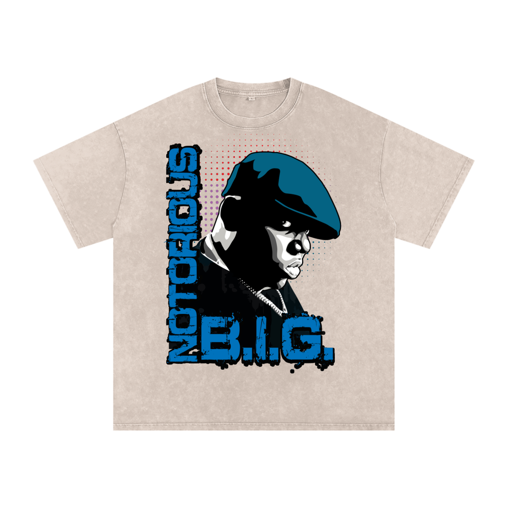 Notorious BIG Acid Wash Oversize T-Shirt