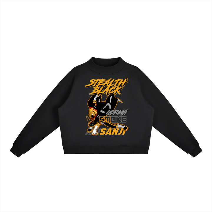 Sanji One Piece Essential Fleece Mid-Neck Crew Sweatshirt