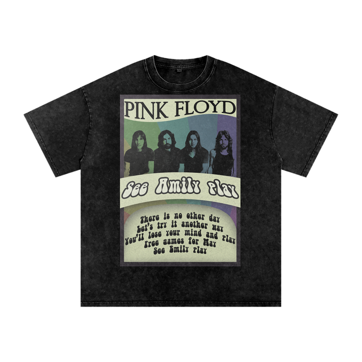 Pink Floyd Acid Wash Oversize T-Shirt